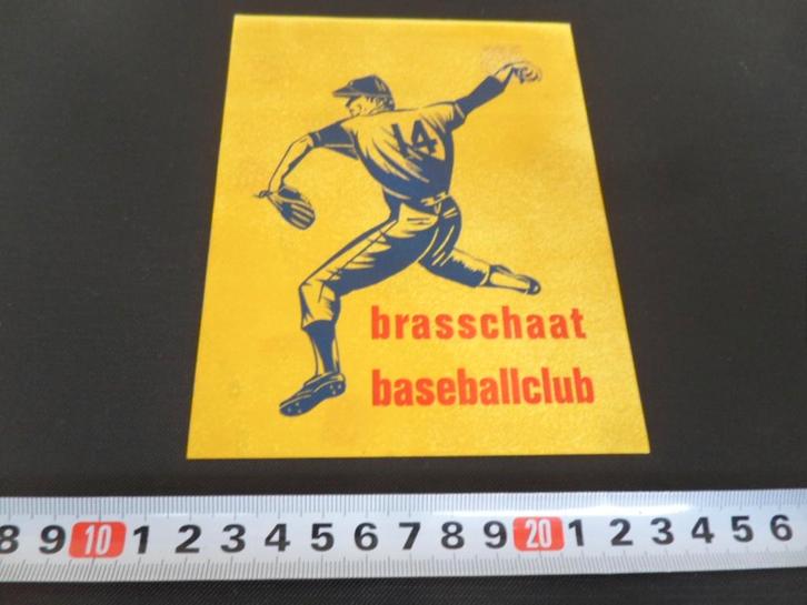 sticker Brasschaat Baseballclub, Verzamelen, Stickers, Zo goed als nieuw, Ophalen