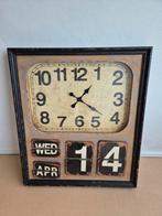Vintage Look Industriële Wandklok, Huis en Inrichting, Woonaccessoires | Klokken, Ophalen, Zo goed als nieuw, Analoog, Wandklok