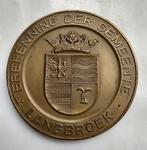 Erepenning der gemeente Langbroek, Ophalen of Verzenden, Brons, Nederland