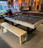Buffalo Harlem pooltafel 8 ft eettafel bladen en banken, Sport en Fitness, Biljarten en Poolen, Ophalen, Dijklaan 133 Breda, Pooltafel