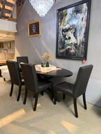 4x showmodel stoel - zwart - kunstleer nu € 299,- ipv € 790, Huis en Inrichting, Stoelen, Ophalen, Zo goed als nieuw, Zwart