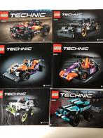 Lego Technic auto's + boekjes, 42073 42046 42048 42059 42047, Complete set, Lego, Zo goed als nieuw, Ophalen