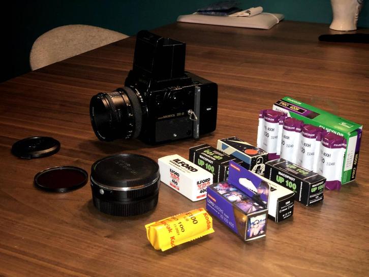 Zenza Bronica SQ-b 6x6 Midden formaat camera, Audio, Tv en Foto, Fotocamera's Analoog, Zo goed als nieuw, Spiegelreflex, Overige Merken