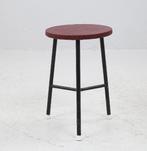 Vintage metalen krukje, Zweden 1960, Ophalen of Verzenden, Zo goed als nieuw, Zwart, Eén