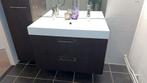 Badkamermeubel met dubbele kraan, Huis en Inrichting, Badkamer | Badkamermeubels, Ophalen, Gebruikt, 100 tot 150 cm, 25 tot 50 cm