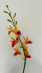 Silkka silk ka flowers prachtige kunst tak roze oranje, Ophalen of Verzenden, Zo goed als nieuw