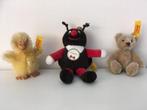 Steiff sleutelhangers beer, lieveheersbeestje en kuiken, Ophalen of Verzenden, Zo goed als nieuw, Stoffen beer, Steiff