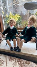 2 Prachtige Poppen 41 cm lang +Houten bank, Ophalen of Verzenden, Zo goed als nieuw, Pop