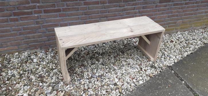 tuinbank van gebruikt steigerhout steigerplanken, Tuin en Terras, Tuinbanken, Nieuw, Hout, Ophalen
