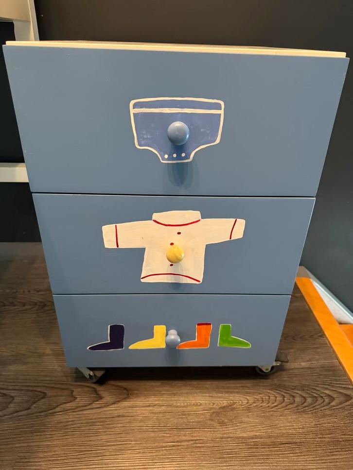 Bopita Ladekastje op Wielen - Kinderkamer, Kinderen en Baby's, Kinderkamer | Commodes en Kasten, Gebruikt, Kast, Minder dan 90 cm