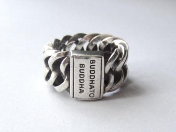 925 Zilver Buddha to Buddha ring, maat 18 beschikbaar voor biedingen