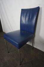 Bert Plantagie stoelen leren eethoekstoelen vergaderstoelen, Huis en Inrichting, Stoelen, Gebruikt, Blauw, Ophalen of Verzenden