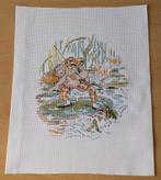 Mr. Jeremy Fisher Borduurwerk -Peter Rabbit - Beatrix Potter, Gebruikt, Overige typen, Beatrix Potter, Ophalen of Verzenden
