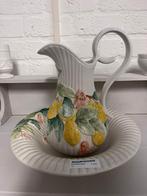 Brocante Frans Barbotine lampetstel, Ophalen