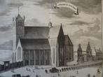 Kopergravure st Pieters of oude kerk Middelburg Smallegange, Antiek en Kunst, Verzenden