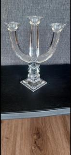 Lisa Mori 3-Arms kandelaar, gesigneerd., Ophalen of Verzenden, Kristal