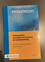 Monografieën privaatrecht - Faillissement. Druk 10., Boeken, Ophalen of Verzenden, Zo goed als nieuw, HBO, Wolters Kluwer