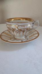 KPM PORSELEINEN KOP EN SCHOTEL ROND 1900, Ophalen of Verzenden