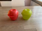 Tupperware Appel Vormige Doosjes - Set van 2, Ophalen of Verzenden, Gebruikt