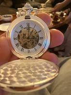 Flying Scotsman Skelet Zakhorloge - Mechanisch Handopwinding, Overige merken, Zakhorloge, Ophalen of Verzenden, Met ketting