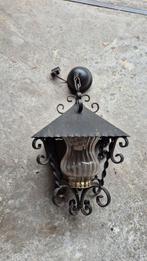 Vintage Buitenlamp met Stekker, Ophalen of Verzenden, Gebruikt, Glas, Vintage