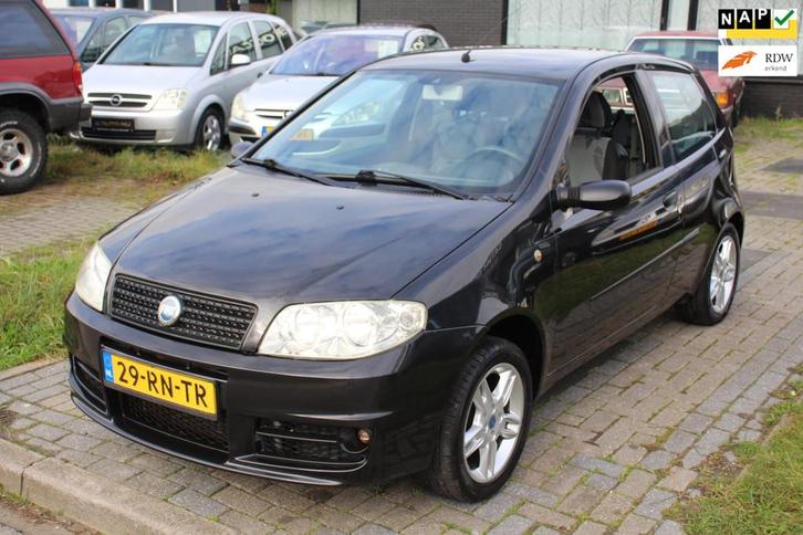 Fiat Punto 1.2 SportSound Airco LM-Velgen Elec. ramen APK de, Auto's, Fiat, Bedrijf, Te koop, Punto, ABS, Airbags, Airconditioning