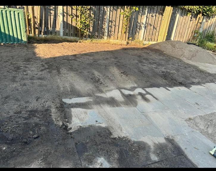 Zand/grindzeef huur, Tuin en Terras, Terrasdelen en Vlonders, Ophalen