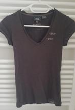 G-star raw bruin grijs t-shirt shirt maat xs merk gstar   , Bruin, Verzenden, Korte mouw, Maat 34 (XS) of kleiner