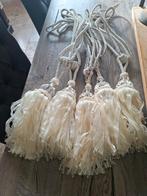 5 Gordijn embrasses met kwasten - Crème, Huis en Inrichting, Minder dan 50 cm, Klassiek, Crème, Ophalen of Verzenden