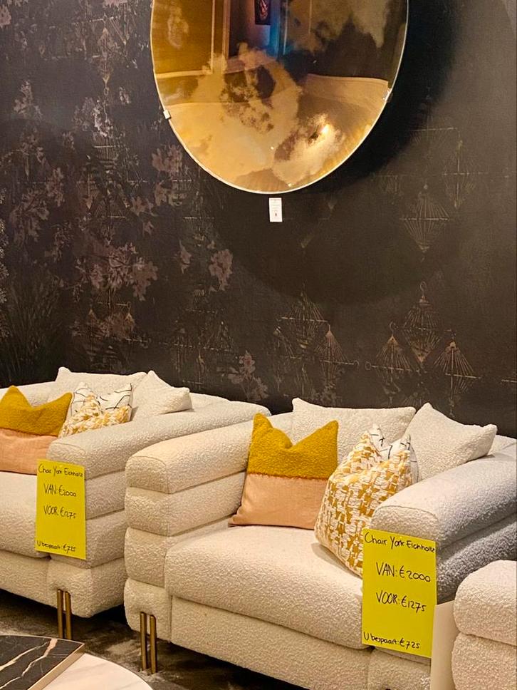 EICHHOLTZ | PER STUK- CHAIR YORK - SHOWROOM ARTIKEL, Huis en Inrichting, Stoffering | Behang, minder dan 10 m², Ophalen