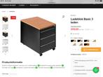Bureautafel, Ophalen, Met wielen, Gebruikt, Bureau