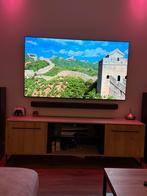 Eikenfineer TV Meubel - Kastjes & Open Vakken, Ophalen, 100 tot 150 cm, Eikenhout, Zo goed als nieuw