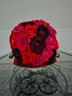 Verzilverde schaal en grote decoratie bol, Ophalen of Verzenden, Zo goed als nieuw