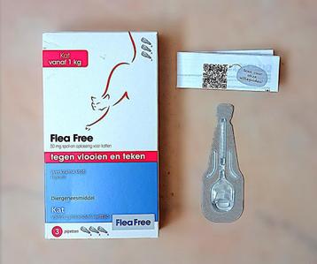1 pipet Flea Free Fipralone Spot-on Kat beschikbaar voor biedingen