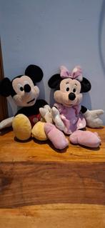 Mickey en Minnie Mouse knuffel, Ophalen of Verzenden, Mickey Mouse, Gebruikt, Knuffel