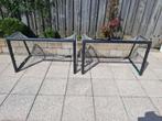 2 voetbalgoals met een metalen frame., Sport en Fitness, Voetbal, Ophalen, Gebruikt, Overige typen