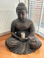 Oude Bronzen Kamakura Boeddha – Zittend in Dhyana Mudra, Ophalen, Zo goed als nieuw