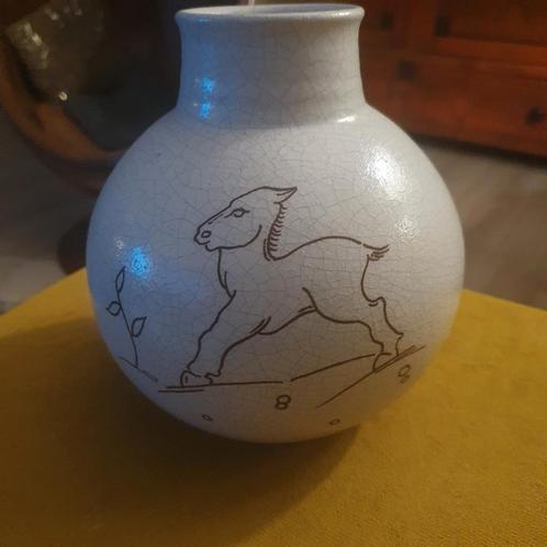 Cris Agterberg voor Westraven.  Leuke vaas. 17cm., Antiek en Kunst, Antiek | Keramiek en Aardewerk, Ophalen of Verzenden