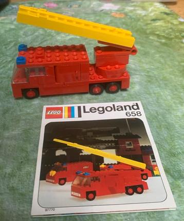 Lego Legoland 658 Brandweerwagen 1973 Compleet beschikbaar voor biedingen