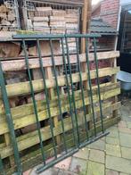 Poort met zijstuk en palen, Ophalen of Verzenden, 200 cm of meer, Draaipoort