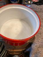 Grote rood emaille pan, Ophalen of Verzenden