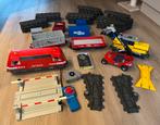 Playmobile goederentrein 5258 en 4010 met extra rails, Ophalen, Gebruikt, Complete set