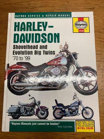 Harley-Davidson Haynes Manual '70-'99 werkplaatsboek shovel beschikbaar voor biedingen