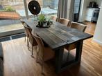 Mooie stoere eettafel van wagonplanken, Huis en Inrichting, Tafels | Eettafels, Ophalen, 100 tot 150 cm, 200 cm of meer, Zo goed als nieuw