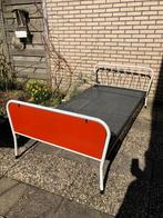 Rawi fifties bed oranje wit jaren 50 eenpersoons bed, Ophalen, Gebruikt, 90 cm, Eenpersoons