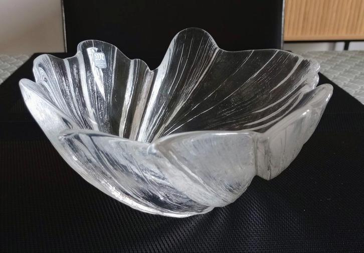 Målerås loodkristal schaal Mats Jonasson Zweden, Huis en Inrichting, Woonaccessoires | Schalen en Manden, Zo goed als nieuw, Rond