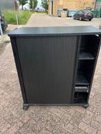 archiefkast zwart op wieltjes scherpe prijs, Ophalen, 100 tot 150 cm, 50 tot 100 cm, Zo goed als nieuw