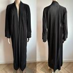 Abaya kaftan jurk vest zwart jas jasje S M kimono top nieuw, Nieuw, Onder de knie, Maat 36 (S), Zwart