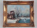 Winters landschap met schaatsers, Antiek en Kunst, Ophalen