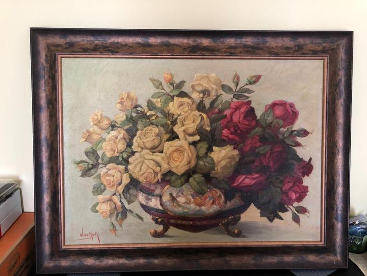 Antieke schilderij - WILLEM DE KOK, Antiek en Kunst, Kunst | Schilderijen | Klassiek, Verzenden